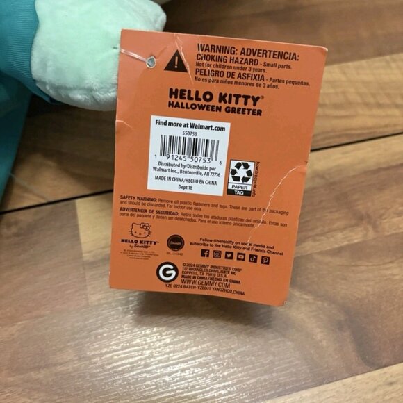 Hello Kitty frankenstein halloween  Greeter Plush 2024 New With Tags - Picture 2 of 10